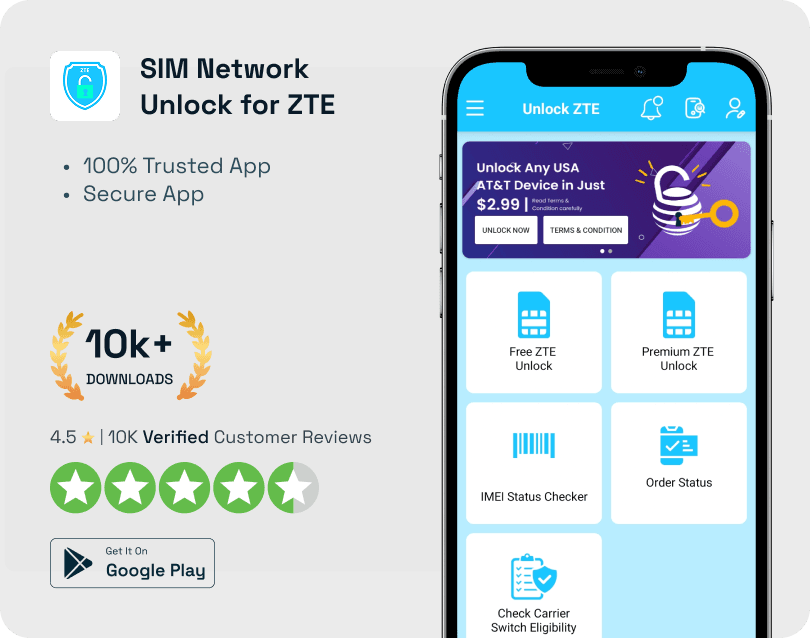 SIM Network Unlock for ZTE